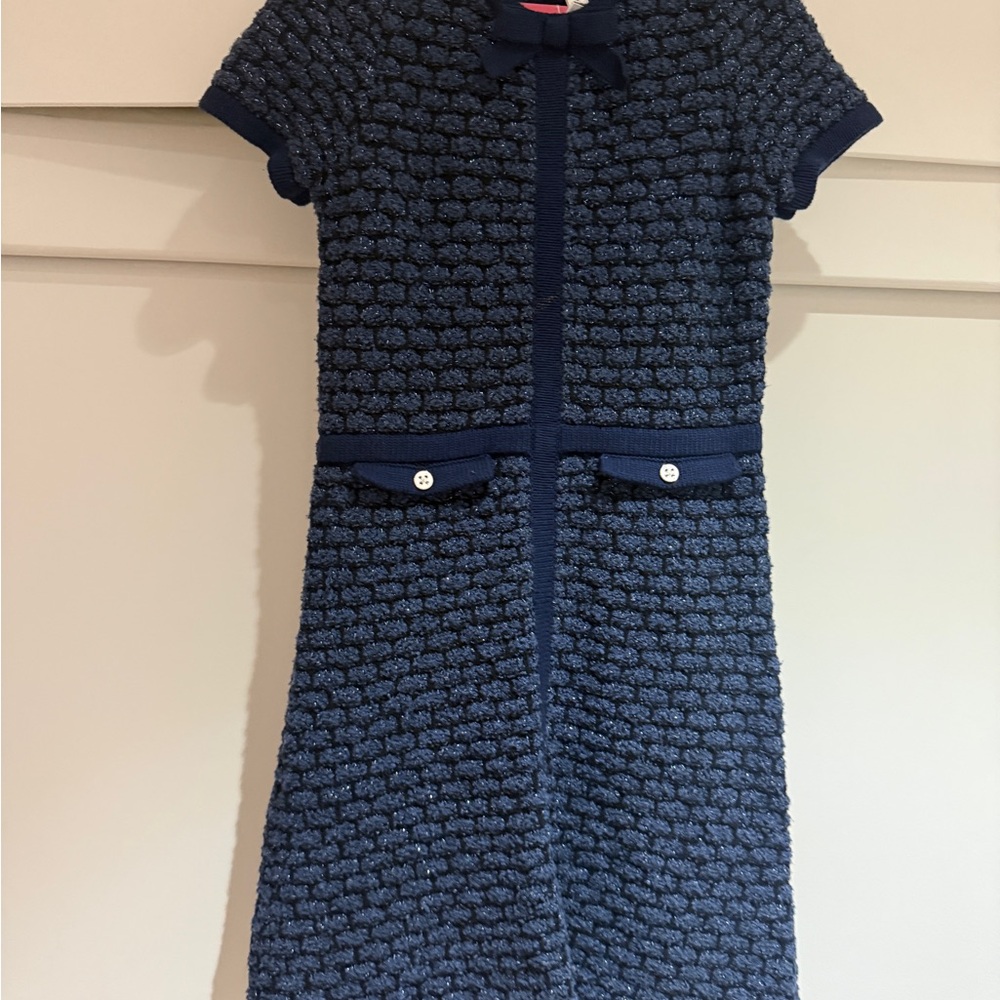 Janie and Jack Navy Textured Formal Dress